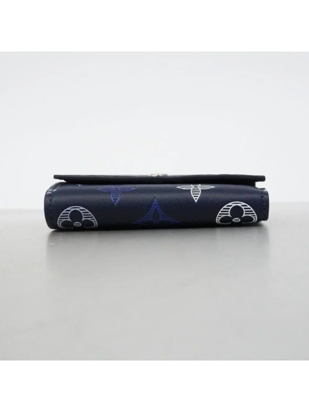 Louis Vuitton Trifold Wallet Monogram Shadow Victor Navy Blue